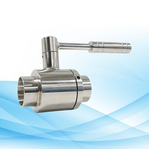 Válvula de bola de precio de 3 piezas de acero inoxidable para saneamiento de rosca hembra altamente rentable con actuador neumático de aluminio - Product Image 3