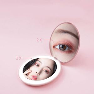 Espejo de Maquillaje Inteligente con Luz LED, Plegable, Portátil, Recargable por USB, de Bolsillo, con Etiqueta Privada - Product Image 6