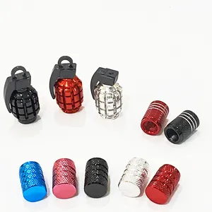 Capuchons de valve de <span class=keywords><strong>pneu</strong></span> de voiture en plastique <span class=keywords><strong>fluorescent</strong></span> personnalisés - Product Image 1