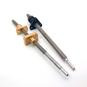 Eje de varilla de rosca trapezoidal <span class=keywords><strong>Acem</strong></span> ajustado de acero inoxidable con tuerca de latón - Product Image 6