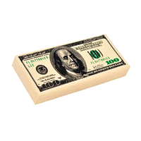 Balle anti-stress en mousse PU en forme de dollar américain, jouet à presser en forme de billet de banque