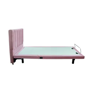 Nuovo Design moderno da principessa rosa con letto elettrico regolabile di alta qualità per camera da letto per bambini per Hotel a casa in legno