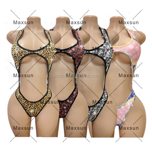Maxsun Tenue de <span class=keywords><strong>danse</strong></span> sexy pour filles, <span class=keywords><strong>combinaison</strong></span> en résille, tenue de nuit sexy pour femmes, tenue de <span class=keywords><strong>danse</strong></span> moderne MS167 - Product Image 3