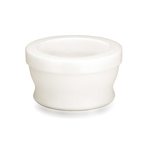 Mortaio in PP per macinare erbe e spezie, piccolo, colore bianco, per uso alimentare, manuale. - Product Image 1