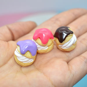 Resina de Pastel de Crema Colorido, Resina de Pan Kawaii, Resina de Alimentos con Reverso Plano para Accesorios de Comida DIY, Cabujón de Comida de Simulación - Product Image 3