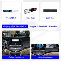 Radio MOOKAKA Dual de 12.3 Pulgadas para Honda Accord 8.ª Generación 2008-2013, Reproductor de Video con Pantalla Táctil Inalámbrica CarPlay, Android 14 4G, GPS
