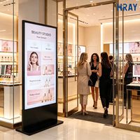 HRAY 43 Zoll D LED Vertikales Werbepanel mit Zeitschaltuhr für Beauty-Shop-Eingangsbereiche zur Markenpräsentation, unterstützt OEM ODM