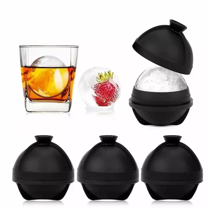 Silicone Ice Ball Maker For Whiskey And Cocktails - Round Sphere