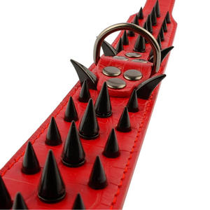 Vendedor caliente Sharp Spiked Studded <span class=keywords><strong>Dog</strong></span> Collar-Collares de cuero con estilo para perros-2 pulgadas de ancho Fit Perros medianos y grandes - Product Image 3