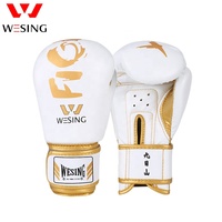 Gants de boxe en gros à fermeture auto-agrippante pour l'entraînement de Muay Thai, Wushu et Sanda
