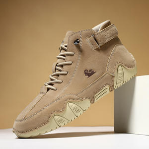 Bottes courtes décontractées pour hommes en microfibre, de haute qualité, style Martins, mi-montantes, motif pieuvre, pour printemps-été, best-seller transfrontalier - Product Image 1