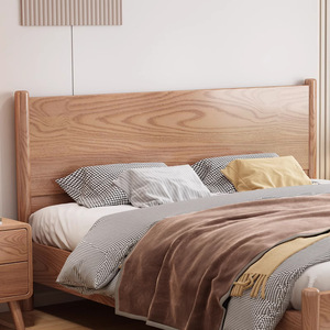Cama Nórdica de Madera Maciza de 1.5M 1.8M, Cama con Plataforma, Estilo Japonés Moderno y Minimalista, Muebles de Dormitorio de Madera de Abedul - Product Image 1