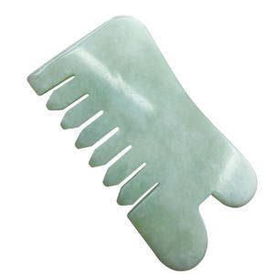 Traditionelle chinesische Medizin Haar Kopfhaut <span class=keywords><strong>Massage</strong></span> gerät, natürliche JADE Edelstein Gua Sha <span class=keywords><strong>Massage</strong></span> kamm - Product Image 3