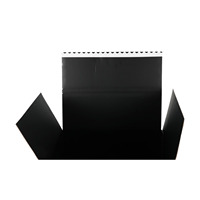 Boîtes d'expédition personnalisées en carton ondulé noir avec bande déchirable pour entreprises de fabrication d'emballages, vente en gros de boîtes d'emballage sur mesure