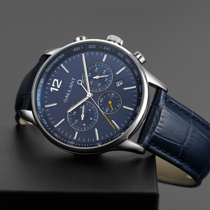 Nuovo Orologio da Polso da Uomo Classico Business di Lusso Fashion con Design Impermeabile e Doppio Fuso Orario - Product Image 4