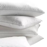 Oreiller de luxe respirant en coton pour hôtel et maison, lavable, doux et chaud, avec rembourrage en polyester, taille Queen, vente en gros