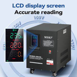 DVR65 Relé monofásico completamente automático Estabilizador de voltaje de CA Pantalla <span class=keywords><strong>LCD</strong></span> 50/60Hz Fuente de alimentación estable eficiente Uso doméstico - Product Image 5