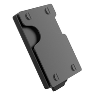Portefeuille d'affaires en aluminium CardHoda Customrfid Fashion Credit Card, blocage RFID, antivol, multifonction, sans fermeture, porte-clés 6
