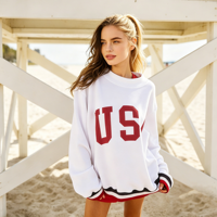 Sweat-shirt chaud à col montant pour femmes et adolescentes, modèle 2026, coupe oversize, court, à manches longues, ample, décontracté pour l'hiver