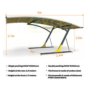 Starshine โครงสร้างฟิล์มบังแดดติดตั้งง่ายแบบมือโปรหลังคา<span class=keywords><strong>จอด</strong></span><span class=keywords><strong>รถ</strong></span>กลางแจ้ง - Product Image 4
