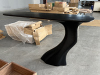 Élégante table console noire Décoration de meubles modernes et élégants avec rangement multifonctionnel pour la table basse d'appoint d'entrée de la maison