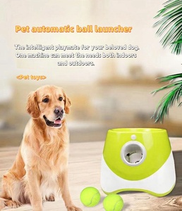 Pelontar Bola Otomatis untuk Hewan Peliharaan, Mainan Interaktif dengan Bola Tenis, Aksesoris Hewan Peliharaan, Mesin Pelempar Bola untuk Anjing - Product Image 2