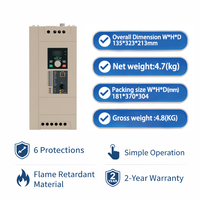 Contrôleur de vitesse de moteur AC à commande vectorielle VFD 2,2 kW 380 V triphasé, communication RS485/Modbus, pompe à eau, compresseur, IP20, 0-500 Hz
