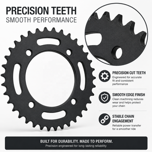 Pignon de chaîne arrière 420 chaînes 35 dents 76 mm pour moto, kart, buggy, <span class=keywords><strong>quad</strong></span>, pièces de VTT - Product Image 4