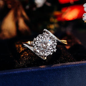 Igi ได้รับการรับรอง1.02กะรัตแหวนแต่งงานเพชรที่ปลูกในห้องปฏิบัติการเครื่องประดับสำหรับผู้หญิงของขวัญทองคำขาว14K - Product Image 1