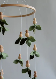 Forest Style Baby <strong>Crib</strong> Mobile <strong>Floral</strong> Nursery Baby Mobile Lighter and Darker Leaves Leaf <strong>Crib</strong> Mobile - Product Image 5