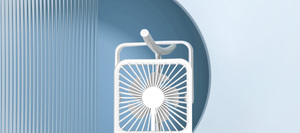 Ventilador de Escritorio Pequeño Mijia Youpin Jordan Judy Recargable, Portátil, Ahorro de Energía, Pantalla Digital, Bajo Ruido, 1500mAh - Product Image 2