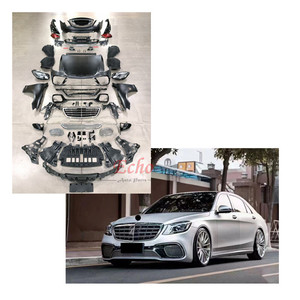 ชุดแต่ง S65 Facelift สำหรับ <span class=keywords><strong>W221</strong></span> <span class=keywords><strong>S350</strong></span> S400 ชุดแต่งรอบคันสำหรับ S-class ปี 2006-2012 อัพเกรดเป็นรุ่นปี 2020 ชุดแต่งกันชนหน้า <span class=keywords><strong>S350</strong></span> รุ่นปรับโฉม - Product Image 1