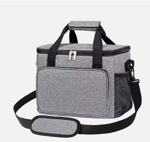 Sac isotherme pour déjeuner personnalisé avec logo, en Oxford 600D, isolé pour le bureau, les voyages, les pique-niques, sac thermique souple, boîte isotherme avec bandoulière - Product Image 6