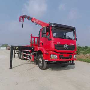 <span class=keywords><strong>Grue</strong></span> montée sur <span class=keywords><strong>camion</strong></span> Shacman, 14 tonnes, bras télescopique hydraulique, utilisée pour le levage d'objets lourds, la réparation des lampadaires et autres opérations - Product Image 1