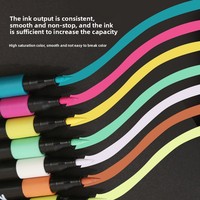 12/24/36/48/80 PCS Marqueurs acryliques, stylos à pointe souple mélangeables pour l'art et l'artisanat