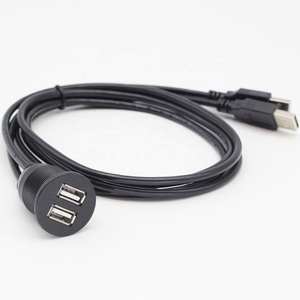 สายต่อขยาย <span class=keywords><strong>USB</strong></span> <span class=keywords><strong>2</strong></span>.0 แบบ <span class=keywords><strong>2</strong></span> พอร์ต ชนิด<span class=keywords><strong>ตัวผู้</strong></span>-ตัวเมีย พร้อมระบบชาร์จเร็ว 3A สำหรับติดตั้งในรถยนต์แบบฝังในแผงหน้าปัด  พอร์ตชาร์จ <span class=keywords><strong>USB</strong></span> แบบ PVC - Product Image 4