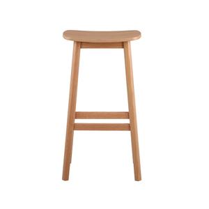Tabourets <span class=keywords><strong>de</strong></span> hauteur <span class=keywords><strong>de</strong></span> comptoir moderne du milieu du siècle <span class=keywords><strong>tabouret</strong></span> <span class=keywords><strong>de</strong></span> comptoir dos nu en noyer <span class=keywords><strong>clair</strong></span> - Product Image 3