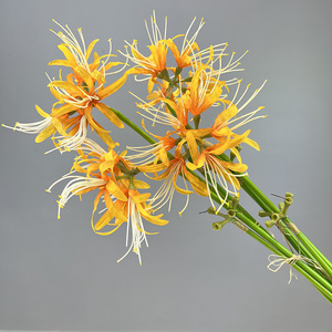 Yopin-2559 Artificielle <span class=keywords><strong>Higanbana</strong></span> <span class=keywords><strong>Fleur</strong></span> Décor À La Maison Soie Rouge Araignée Lys - Product Image 4