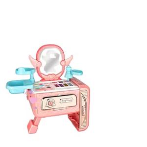 Caja de maquillaje para niñas, bolsa de belleza portátil con corona de princesa, lápiz labial, sombra de ojos, cosméticos para niños, juguetes al por mayor - Product Image 3