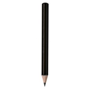 Crayon noir brillant en bois avec mine 2B et HB, dureté D=7.3, longueur 87 mm, crayon scolaire promotionnel en plastique avec mine colorée - Product Image 1
