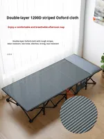 Mini Modernes Klappbett für Büro, Zuhause und Camping, Tragbares Einzelbett mit Metall- und Stoffkonstruktion YIXUN YX-1005