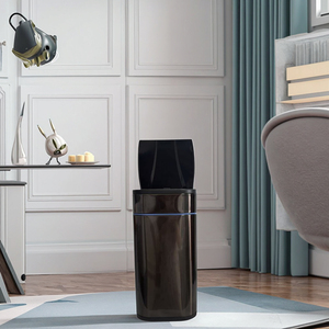 Thùng rác thông minh 10L vuông bằng thép không gỉ Thùng rác thông minh không tiếp xúc trong nhà văn phòng sử dụng nắp lật phong cách cổ điển - Product Image 4