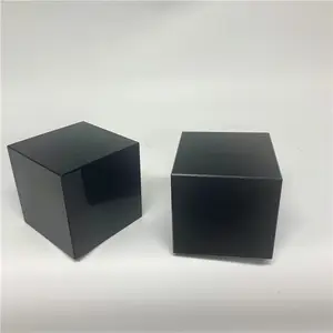 มือแกะสลักขัดธรรมชาติที่กำหนดเอง obsidian คริสตัลควอตซ์ cube เครื่องประดับสำหรับขาย