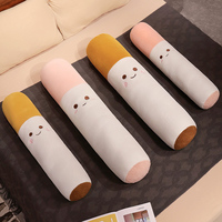 Coussin de sommeil cylindrique créatif en forme de cigarette, coussin de cigarette en peluche, coussin de cigarette simulé