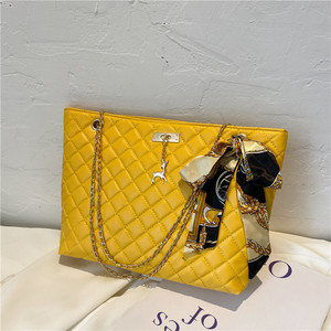 Túi công suất lớn, mới hợp thời trang và đơn giản chuỗi vai duy nhất của phụ nữ túi, kim cương lưới thêu chủ đề Crossbody Tote Túi - Product Image 3