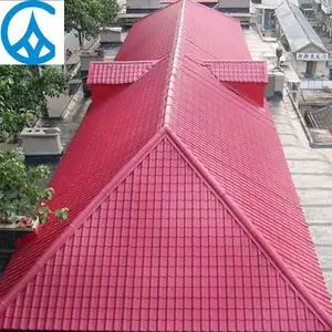 건설 재료 스페인어 루핑은 큰 웨이브 로마 스타일 지붕 시트 집 열 절연 pvc 지붕 타일 창고