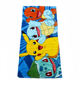 Toallas de Playa de Microfibra de Algodón Hipoalergénicas de Secado Rápido de Segunda Calidad con Diseño de Paisaje de Dibujos Animados, Estilo Lindo, Forma Cuadrada - Product Image 2