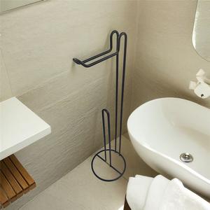 Porte-papier toilette et support à rouleaux en fer forgé moderne et écologique pour salle de bain et bureau - Product Image 4