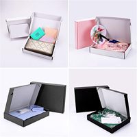 Boîte d'expédition en carton ondulé personnalisée à plat, motif ciel nocturne étoilé, pliable, pour envoi postal, vente en gros, gain de place, écologique