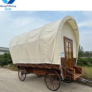Tenda vagone di lusso Hotel di fascia alta Conestoga tenda portabagagli adatto <span class=keywords><strong>per</strong></span> campeggio all'aperto - Product Image 6